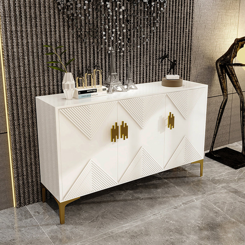 Modern Minimalist Light Luxury Sideboard Cabinet, White