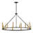 Ajla 12-Light Two-Tone Candle Wagon Wheel Chandelier