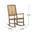 Chaise berçante rustique avec un design traditionnel et un style de mouvement relaxant pour les moments de loisirs en plein air