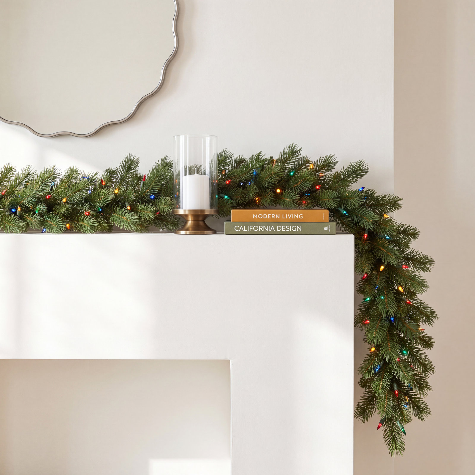108" Pre-Lit Fir Christmas Garland