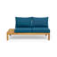 Ensemble de canapé 4 pièces Arlington, bleu sarcelle foncé, canapé d'extérieur en forme de L, ensemble d'extérieur-115731238-115731237