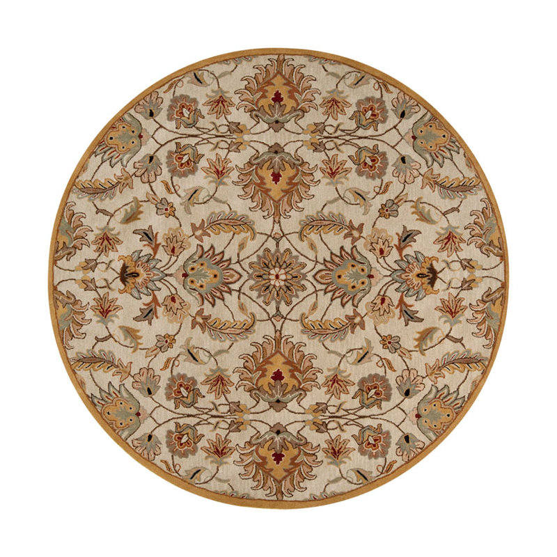 Arnedra Hand Tufted Wool Floral Indoor Rug, Rectangle 10' x 14'