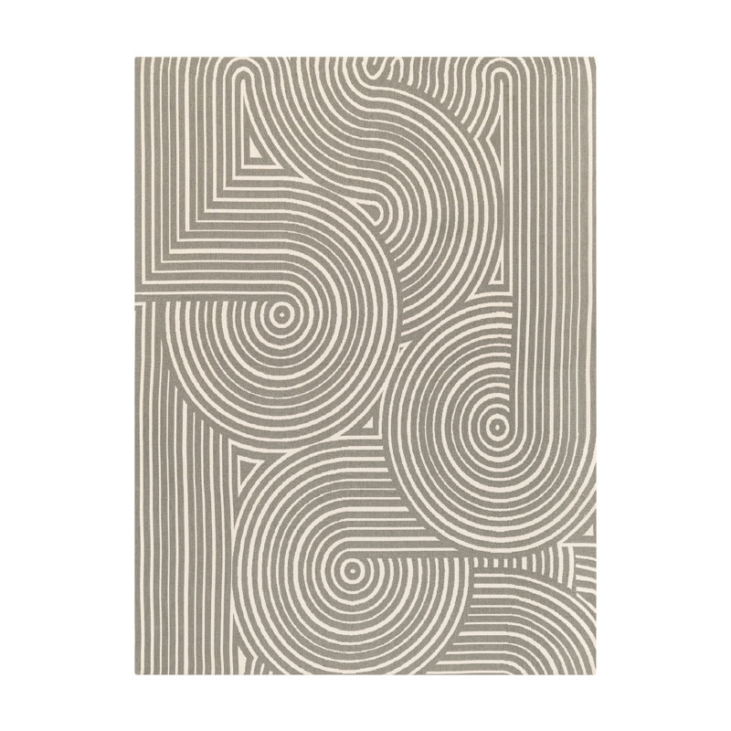 Tapis de chaise de bureau en jacquard de polyester avec support antidérapant Anji, L 40 po x P 54 po
