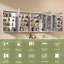 80'' W X 30'' H Recessed Or Surface Mount Frameless Lighted Medicine Cabinet With Mirror And 3 Adjustable Shelves Defogger Interior LED Lighting