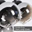 5-light Glass Semi Flush Mount Smoked Grey Ceiling Light