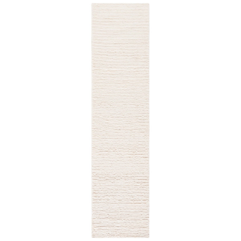 Tapis de performance uni tissé à la main Casablanca, Tapis de couloir 2 pi 3 po x 9 pi