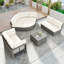 Ensemble de conversation de patio avec coussins et table centrale pour patio-239479248