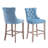 Modern Velvet Upholstered Bar Stools-1908273878