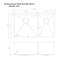 DuraSnow® ZLINE 33" Chamonix Undermount Double Bowl Fingerprint Resistant Stainless Steel Kitchen Sink with Bottom Grid