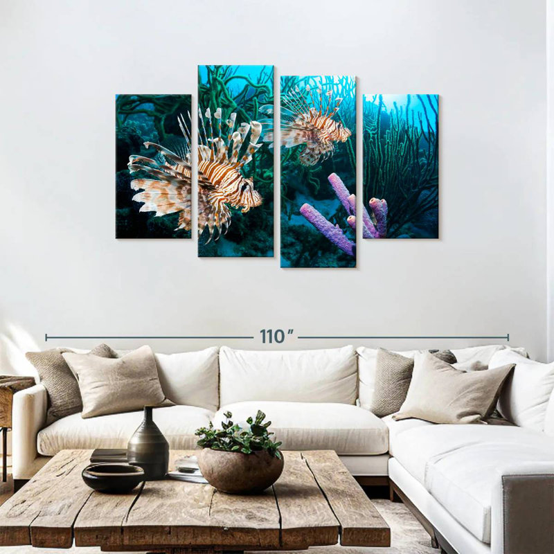 Brampt Atlantic Ocean Lionfish, 48'' H x 75'' W