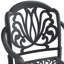 Ensemble de salle à manger 7 pièces en fonte d'aluminium toutes saisons comprenant 2 chaises pivotantes, 4 chaises de salle à manger et une table rectangulaire avec cadre noir (même numéro de pièce: W1710S00367)