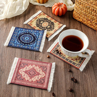 Rubber Rectangle 10 Piece Coaster Set