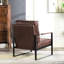Chaise d'appoint moderne avec structure carrée durable en métal, fauteuil-929842629