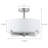Fabric Semi Flush Mount-279873449
