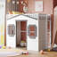 Lit mezzanine simple avec échelle - blanc-1181929142