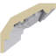 Moulure couronnée Endurathane Medway, H 3 3/8 po x P 2 1/8 po x F 4 po x L 94 1/2 po, apprêtée en usine
