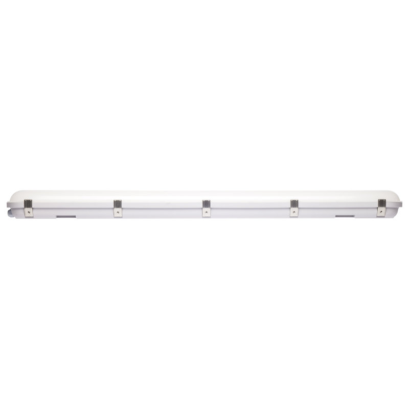 4 Foot Vapour Proof Linear Fixture with Integrated Microwave Sensor CCT & Wattage Selectable, 120-347 Volt