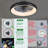 Modern Smart Ceiling Fans with Lights Dimmable App Remote Control Black