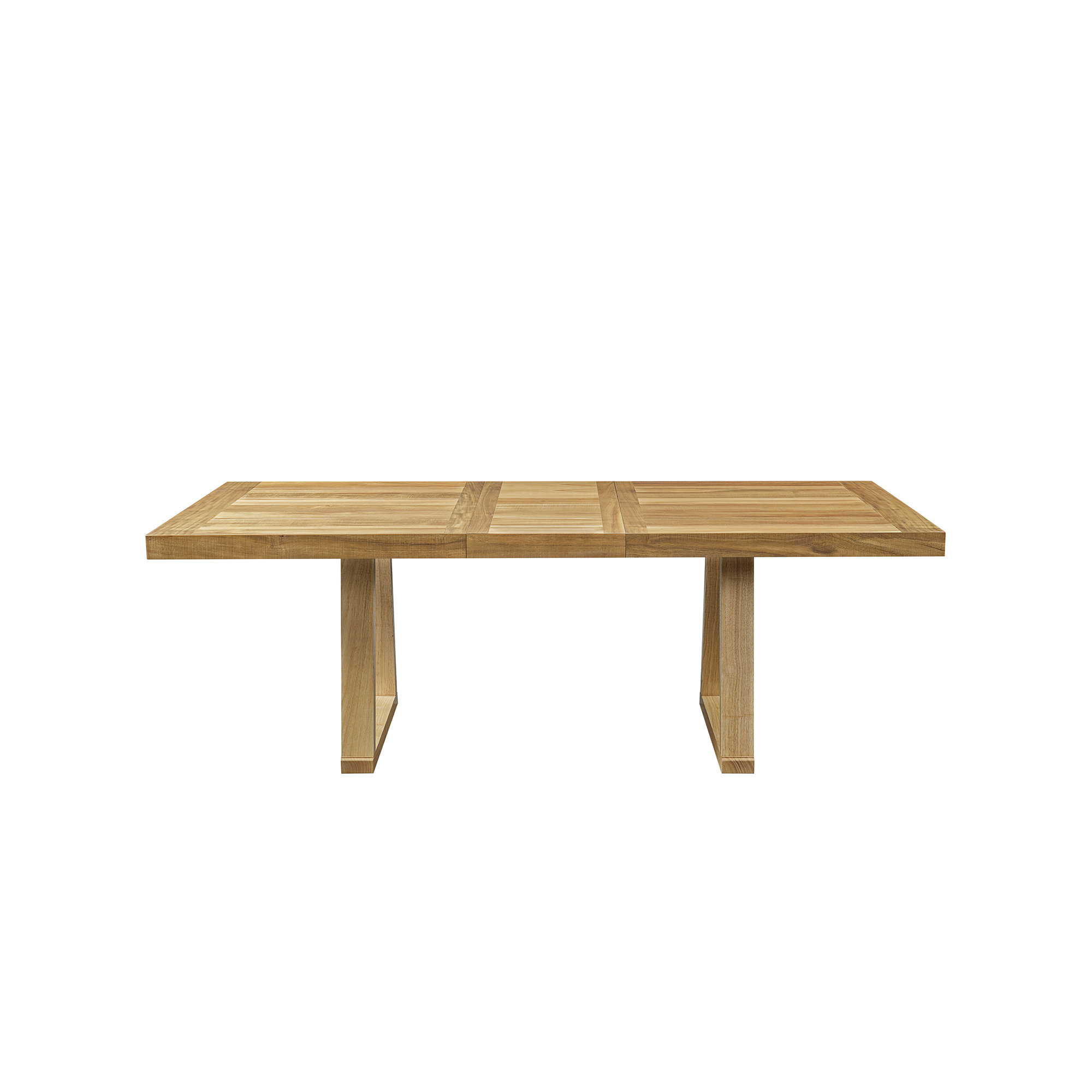 Solid Wood Extendable Dining Table, Natural Wood