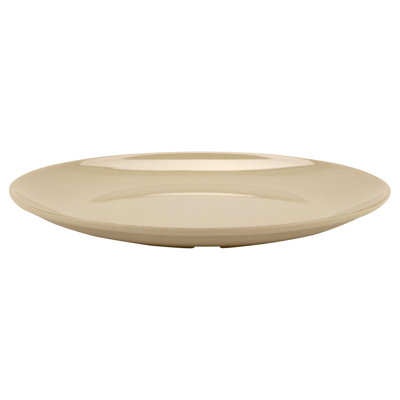 Assiettes plates en mélamine GET BAM-12075, 10,5 po, en bambou et en bambou (ensemble de 12)