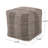 Barracuda Handcrafted Cotton Pouf With Chevron Pattern, Perfect For Stylish And Comfortable Seating In Any Room