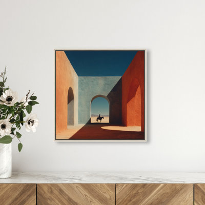 Cobalt Frontier Print by Oliver Gal