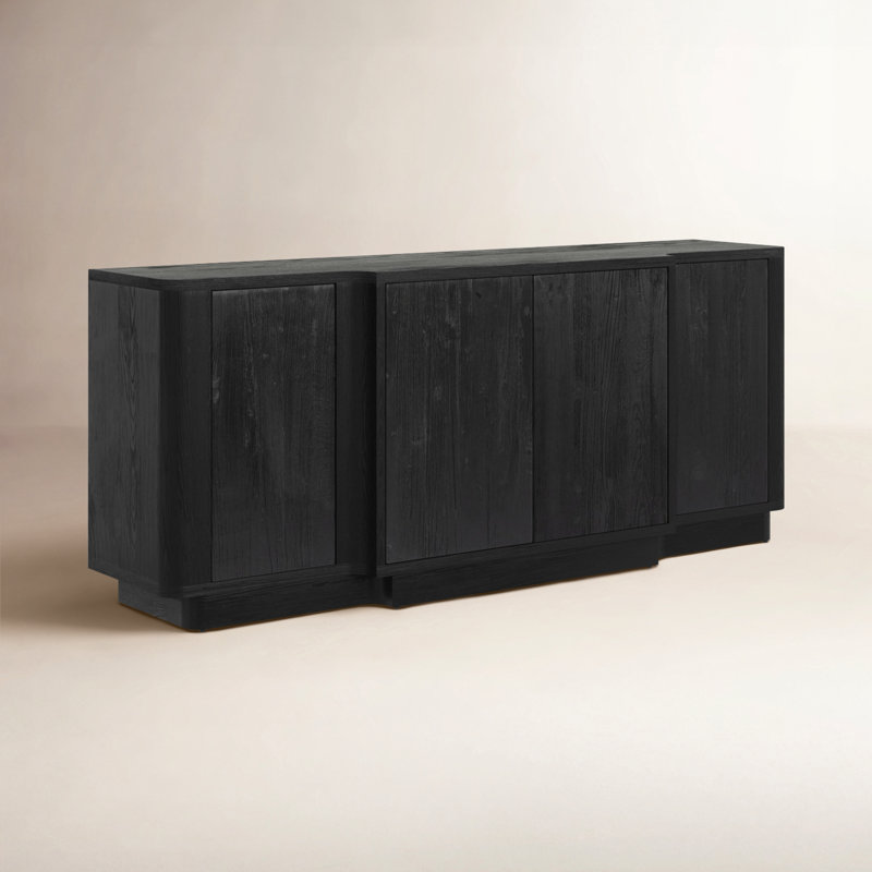 Allandale 72'' W Solid Wood Sideboard, Black