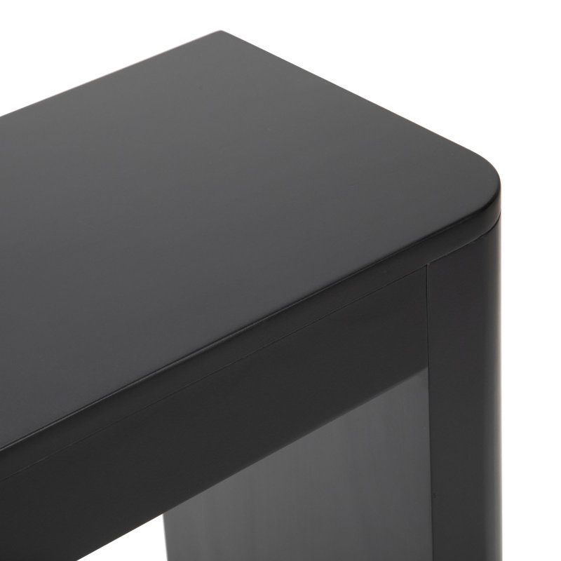 Stemple Solid Wood Console Table, Black, 32" H x 46.25" W x 12" D 