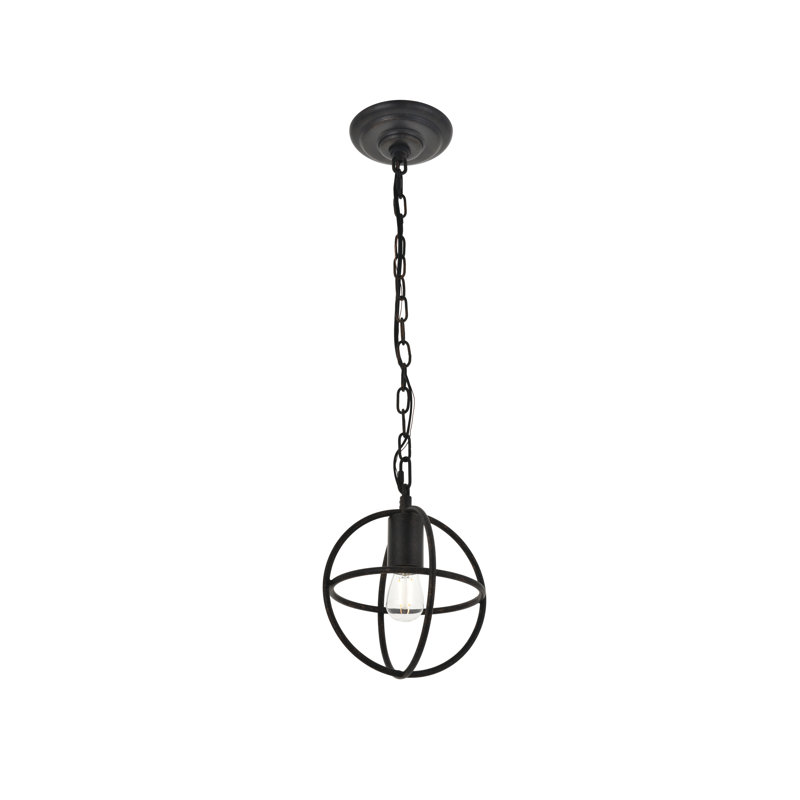 Kwiete 1 - Light Single Pendant, Dark Brown