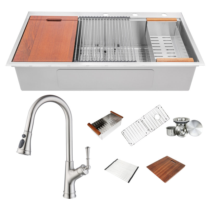 42'' L Single Bowl Stainless Steel Kitchen Sink