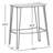 Pierce 24.5" Counter Height Stool - Silver-48367177