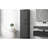 Bathroom Storage Cabinet In Black With Adjustable Shelf And Side Bottom Drawer Tall Top Inner