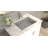 Badeloft 23.6" x 16.3" Rectangular Stone Resin Undermount Bathroom Sink UB-05-M-GGRY in Glossy Gray-71992074