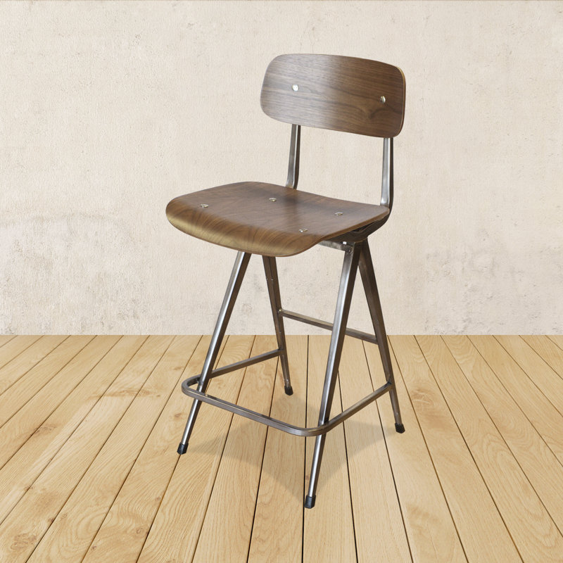 Counter Stool with Metal Frame