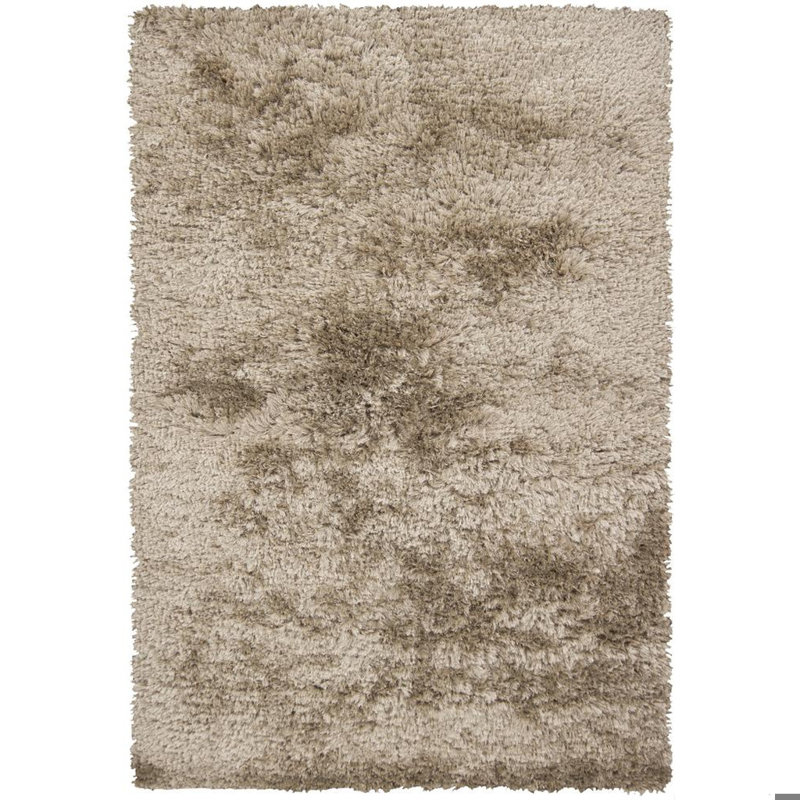 Tapis en laine et polyester à poils longs tissé à la main Croydon, Rectangle 5 pi x 7 pi 6 po, Moss