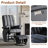 360°Swivel Glider Rocking Recliner Chair With Ottoman-474788387