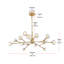Luminaire suspendu sphérique spoutnik 15 lumières Alaiah-688623724