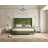 Crofford Queen Size Modern Corduroy Upholstered Bed with 63'' Tall Headboard & Solid Wood Legs, Green-9268980-14536592