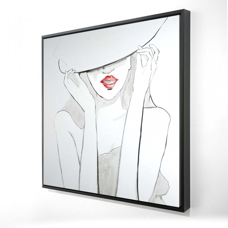 " Woman With Big Hat "