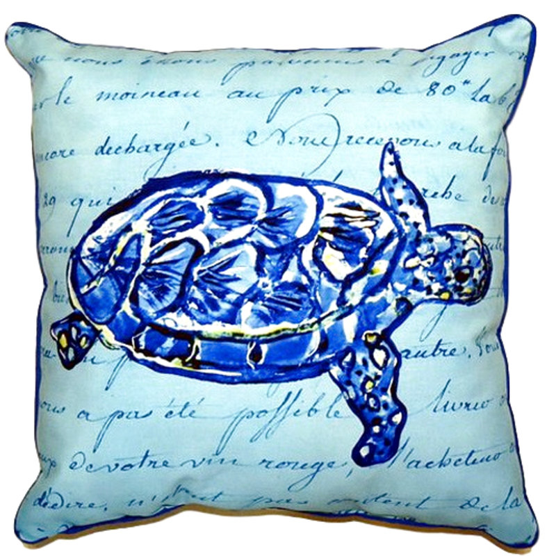 Housse de coussin d'extérieur rectangulaire Sea Turtle, Très grand
