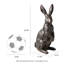 Statue de lapin debout en bronze 23 po H MGO