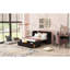 Lit escamotable double avec port USB et grand tiroir, espresso-120940431