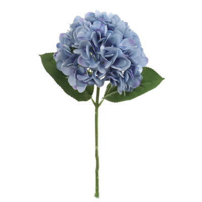 18" Blue Hydrangea Stem - Set Of 12, 7" Diameter Blooms, Lifelike Floral Accents, Perfect For Arrangements, Events & Décor - Ideal For All Seasons, Floral Home By Artificial Flowers