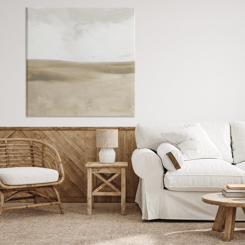 Toile Smooth Neutral Hills, design par Dan Meneely, H 36 po x l 36 po