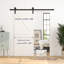 Ensemble de quincaillerie de porte de grange simple i shape i standard-38598538