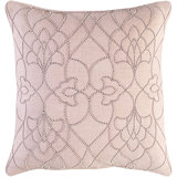 Dotted Pirouette Little Bead Pearls Cotton Blend Throw Pillow