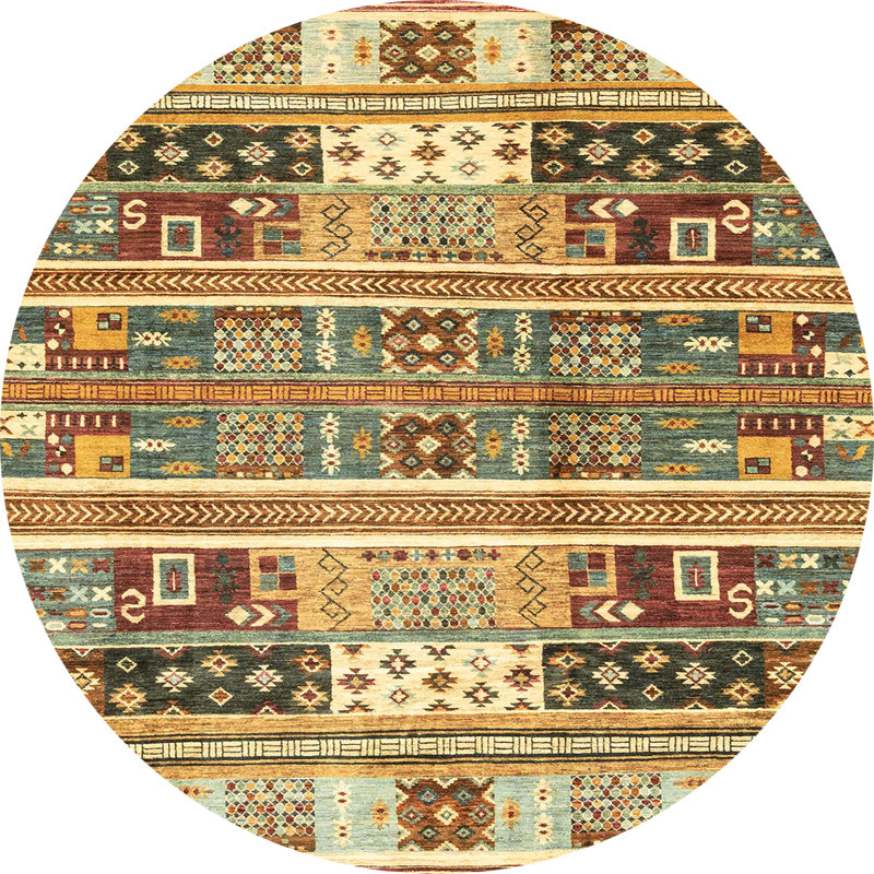 Tapis abstrait moderne 3310, Rond 3 pi