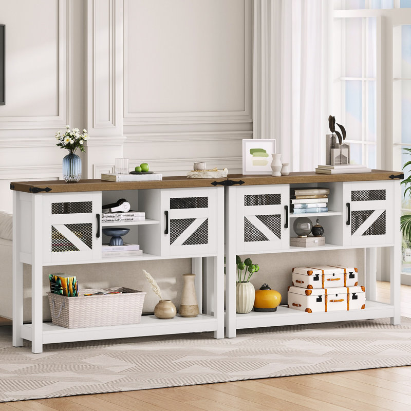 Console 43,3 "avec rangement Farmhouse