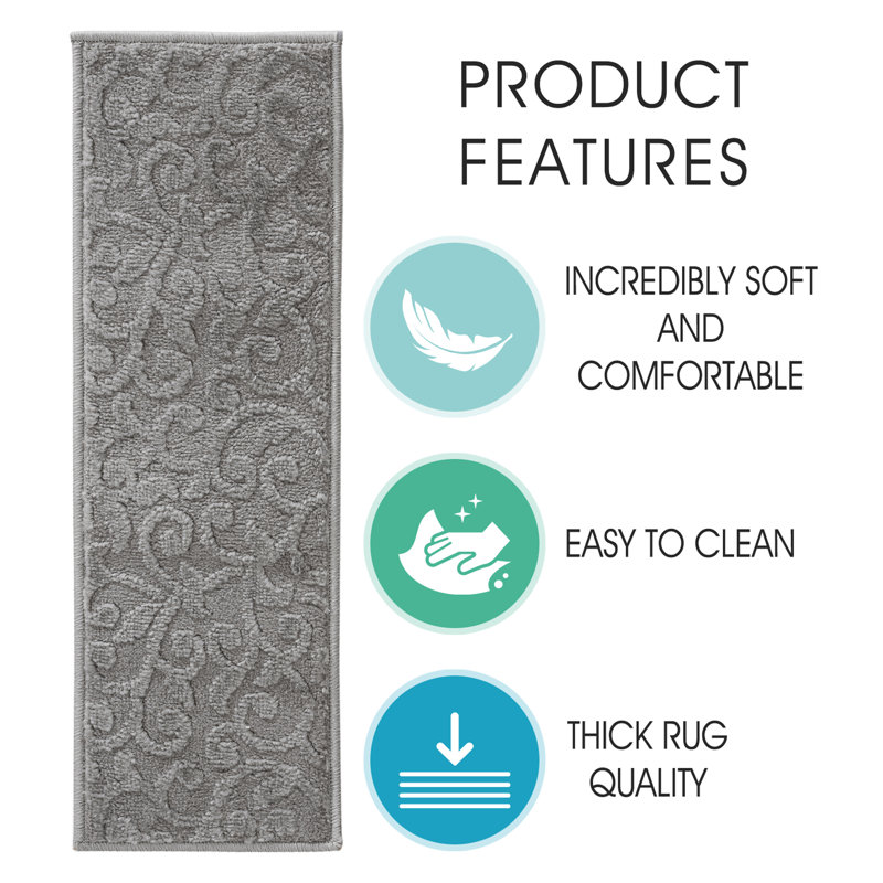 Tapis d'escalier, gris
