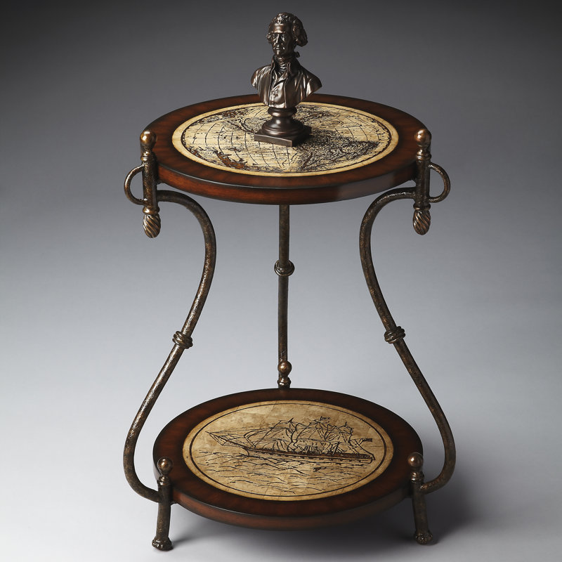 Emilienne Distressed Accent Table
